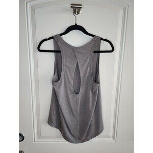 DISCONTINUED Athleta With Ease Open Back Tank Flagstone Gray Heather Small